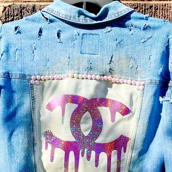 Custom  High low  Jean Jacket - Picture 10 of 11